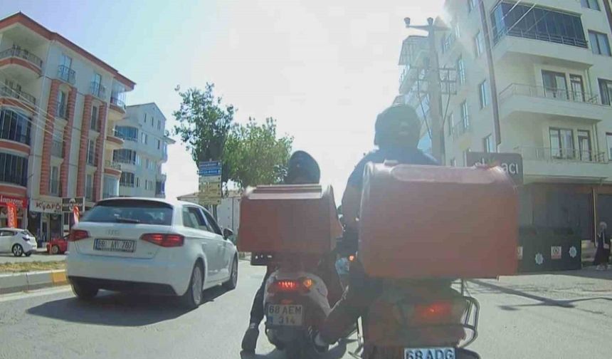 Kuryelerin tehlikeli yolculuğu yürekleri ağza getirdi