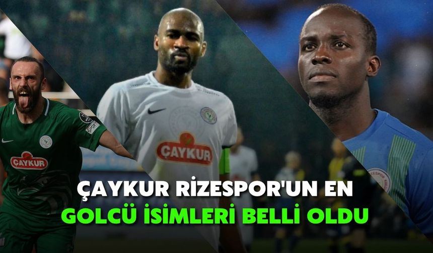Çaykur Rizespor'un En Golcü İsimleri Belli Oldu