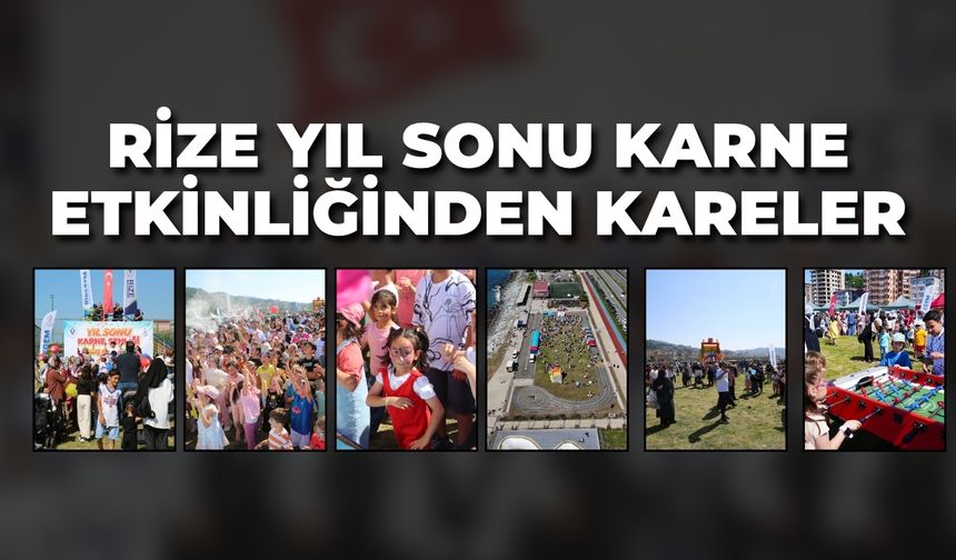 Rize Yıl Sonu Karne Etkinliğinden Kareler
