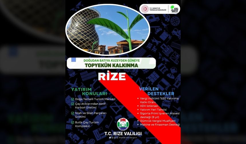 Rize'de Yerel Kalkınma Hamlesi Başladı