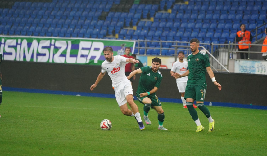 Rizespor ile Erokspor Hazırlık Maçında Yeni Sezon Provası Yaptı: 1-1