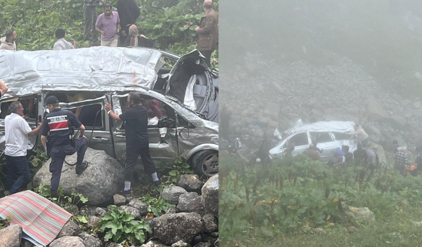 Arap Turistleri Taşıyan Minibüs, Uçuruma Yuvarlandı; 2 Ölü, 4 Yaralı