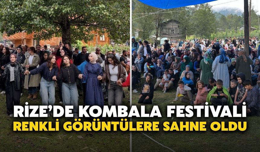 Rize’de Kombala Festivali Renkli Görüntülere Sahne Oldu
