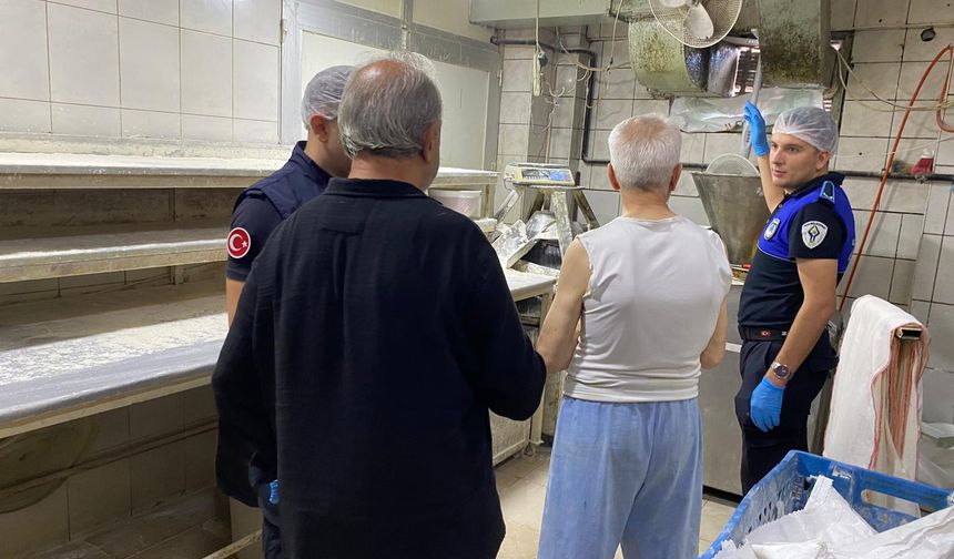 Rize’de Fırınlara Zabıta Denetimi Yapıldı