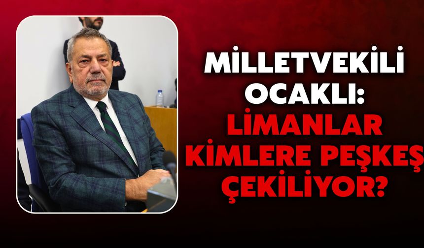 Milletvekili Ocaklı: Limanlar Kimlere Peşkeş Çekiliyor?