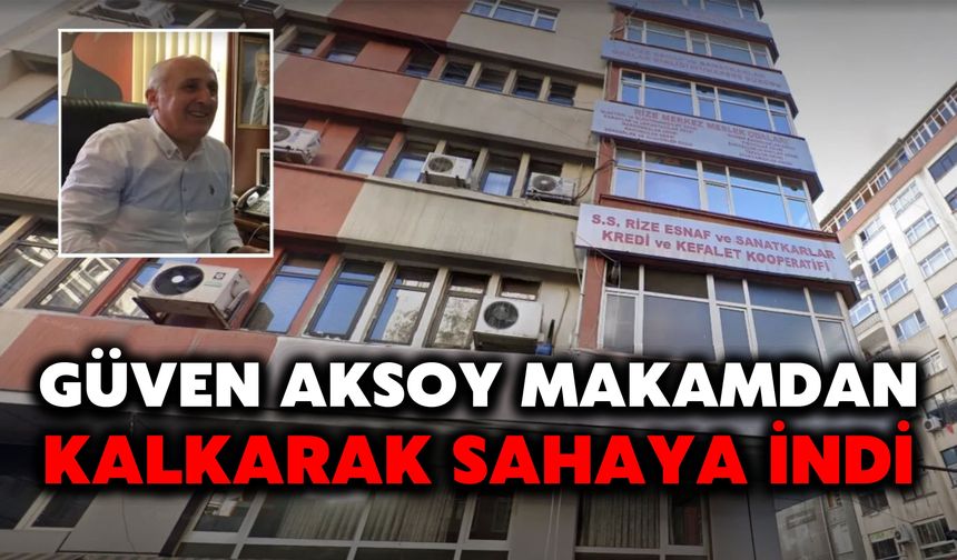 Güven Aksoy Makamdan Kalkarak Sahaya İndi