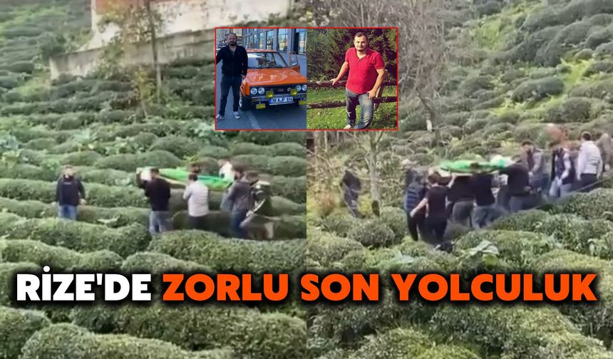 Rize'de Zorlu Son Yolculuk