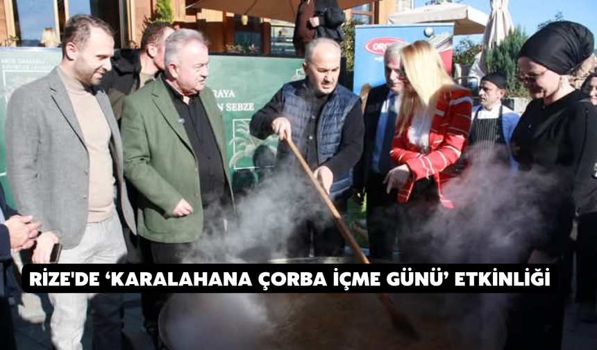 Rize'de ‘Karalahana Çorba İçme Günü’ Etkinliği