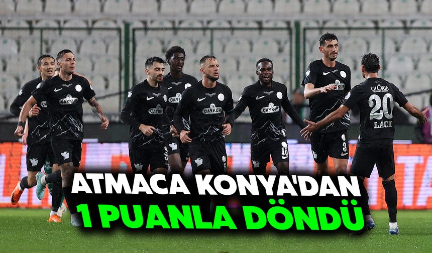 Atmaca Konya'dan 1 Puanla Döndü