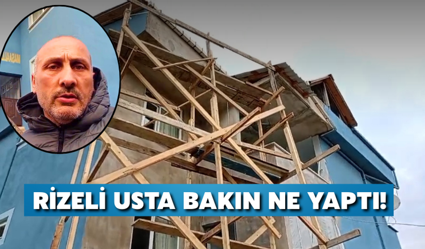 Rizeli Vatandaştan Dahiyane Çözüm