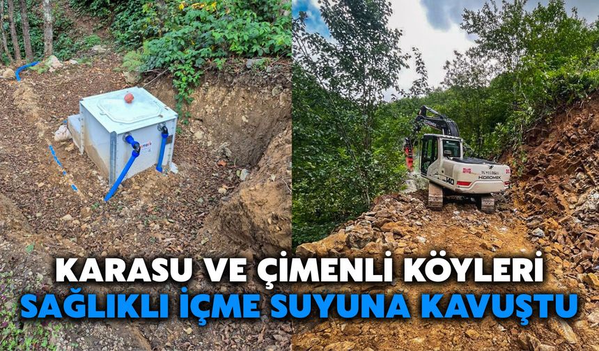 Karasu ve Çimenli Köyleri Sağlıklı İçme Suyuna Kavuştu