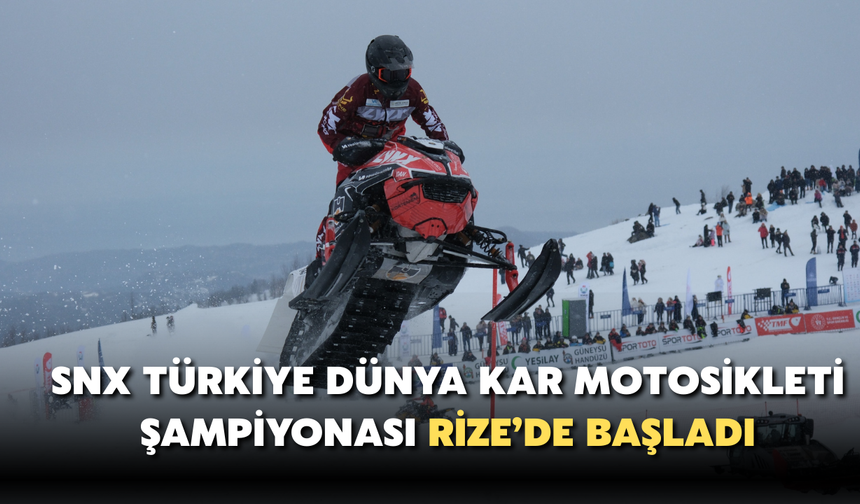 SNX Türkiye Dünya Kar Motosikleti Şampiyonası Rize’de Başladı