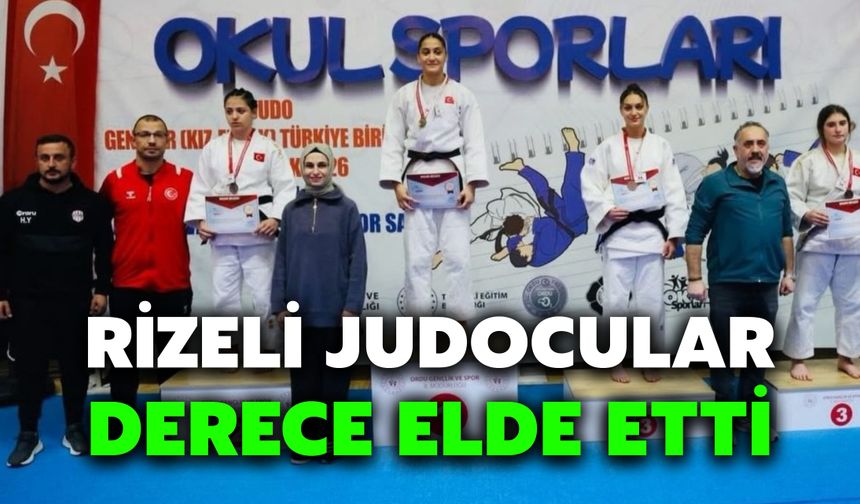 Rizeli Judocular Derece Elde Etti