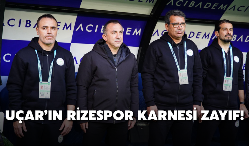 Uçar’ın Rizespor Karnesi Zayıf!