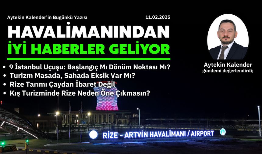 Havalimanından iyi haberler geliyor