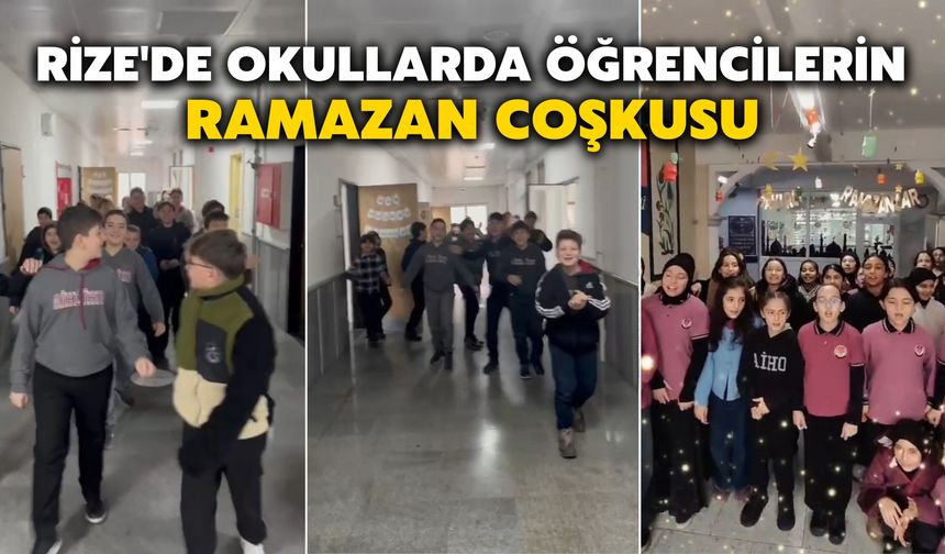 Rize'de Okullarda Öğrencilerin Ramazan Coşkusu