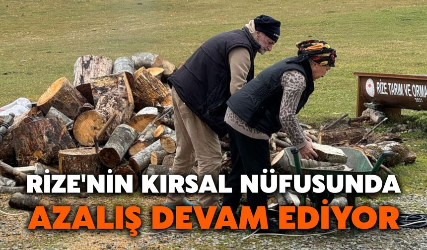 Rize'nin Kırsal Nüfusunda Azalış Devam Ediyor