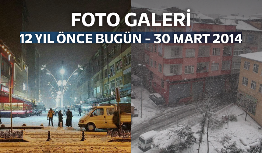 Rize 12 Yıl Önce Kar Altındaydı