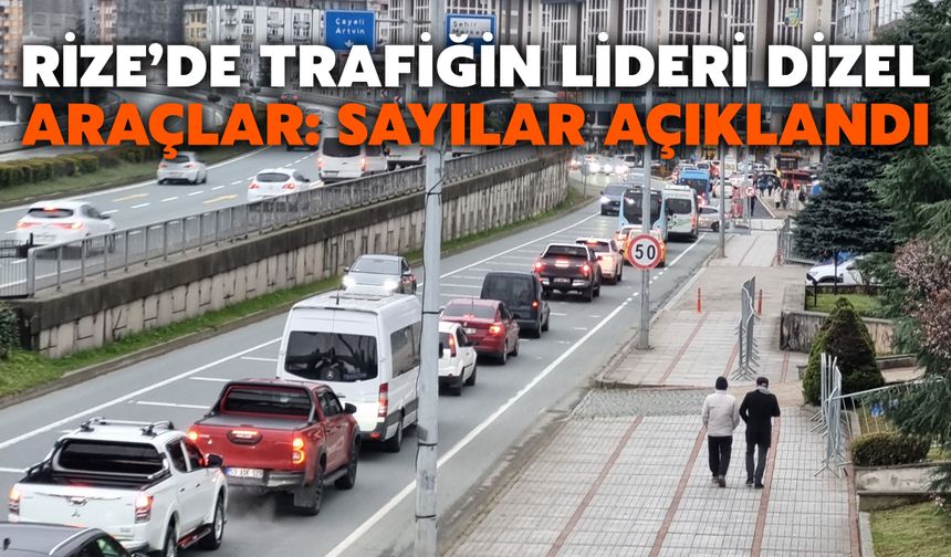 Rize’de Trafiğin Lideri Dizel Araçlar: Sayılar Açıklandı