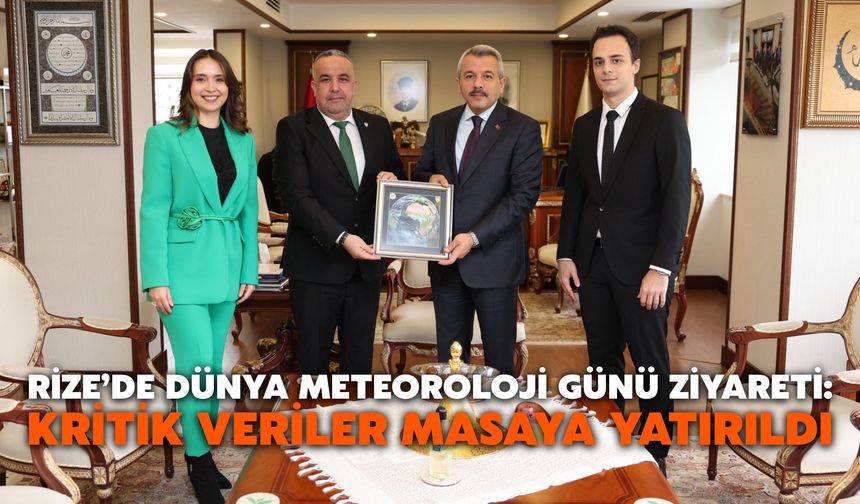 Rize’de Dünya Meteoroloji Günü Ziyareti: Kritik Veriler Masaya Yatırıldı