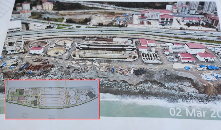 Rize’de Atık Su Biyolojik Arıtma Tesisi’nde Çalışmalar Yerinde İncelendi