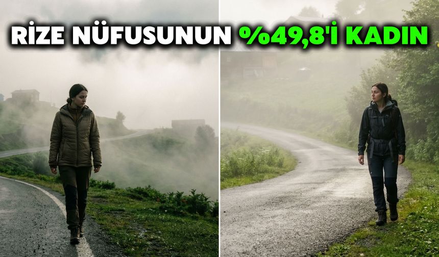 Rize Nüfusunun Yüzde 49,8'i Kadın