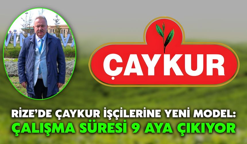 Rize’de ÇAYKUR İşçilerine Yeni Model: Çalışma Süresi 9 Aya Çıkıyor