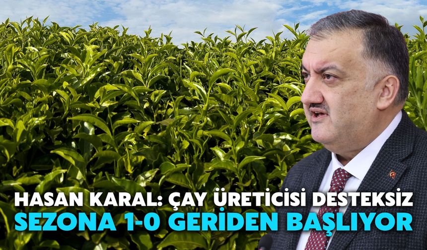 Hasan Karal: Çay Üreticisi Desteksiz Sezona 1-0 Geriden Başlıyor