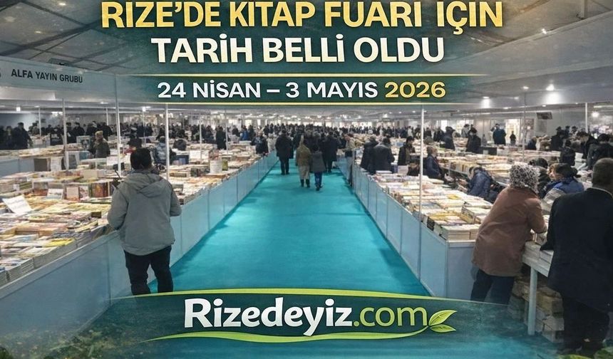 Rize’de Kitap Fuarı İçin Tarih Belli Oldu