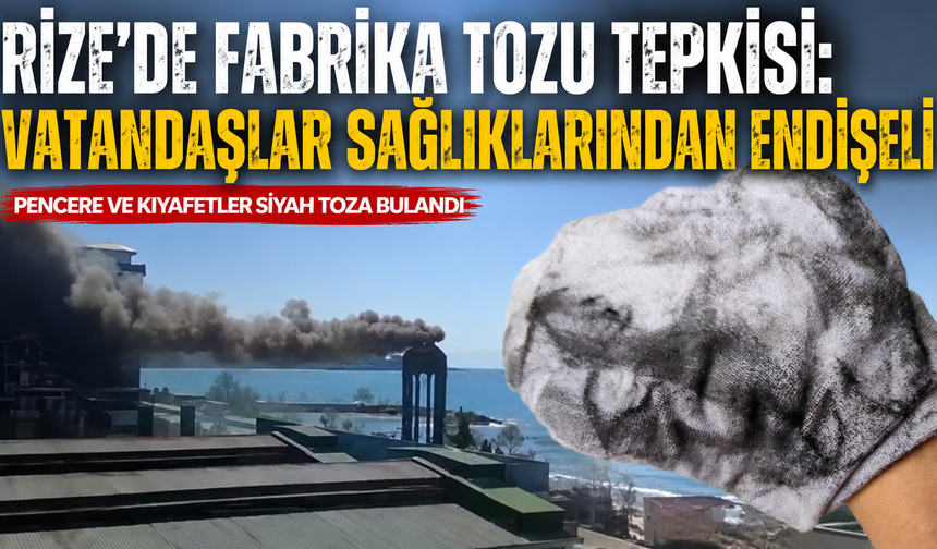 Rize'de Fabrika Tozu Tepkisi: Vatandaşlar Sağlıklarından Endişeli