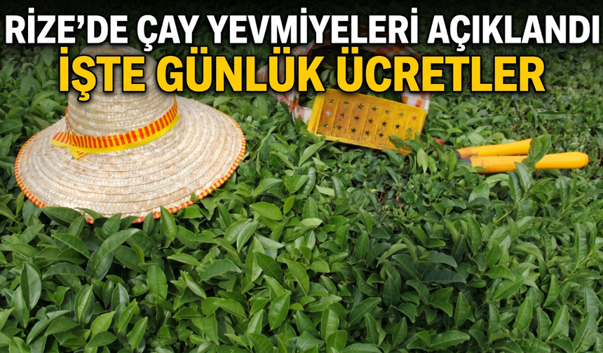 Rize’de Çay Yevmiyeleri Açıklandı: İşte Günlük Ücretler