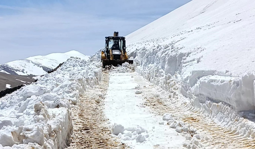 Giresun'da Mayıs Ayında Kar Mücadelesi