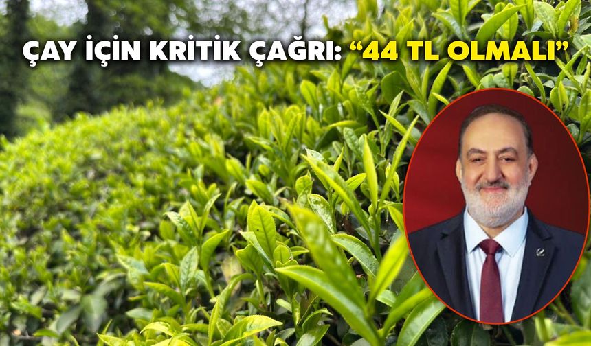 Çay İçin Kritik Çağrı: “44 TL Olmalı”