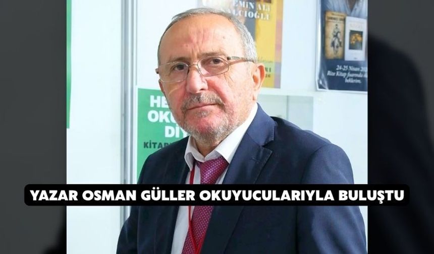 3. Rize Kitap Fuarı'nda Yazar Mehmet Öztürk Okurlarıyla Buluştu