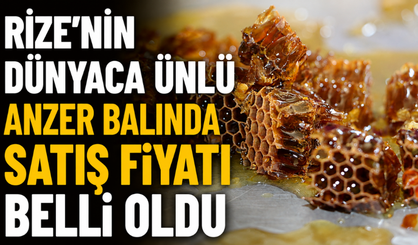 Rize’nin Dünyaca Ünlü Anzer Balında Satış Fiyatı Belli Oldu