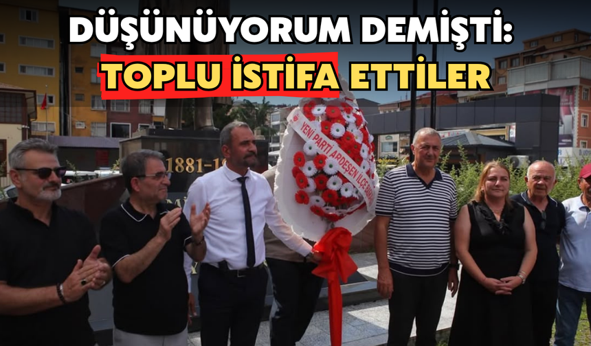 Düşünüyorum Demişti: Toplu İstifa Ettiler