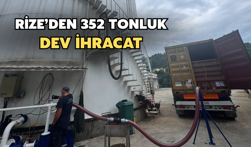 Rize'den Peru'ya Dev 352 Tonluk Balık Yağı İhracatı