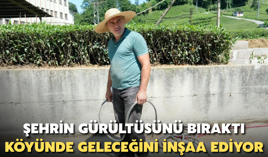 Rize’de 35 Yıl Sonra Köyüne Dönen Mücahit Öztürk Atölye Kuruyor