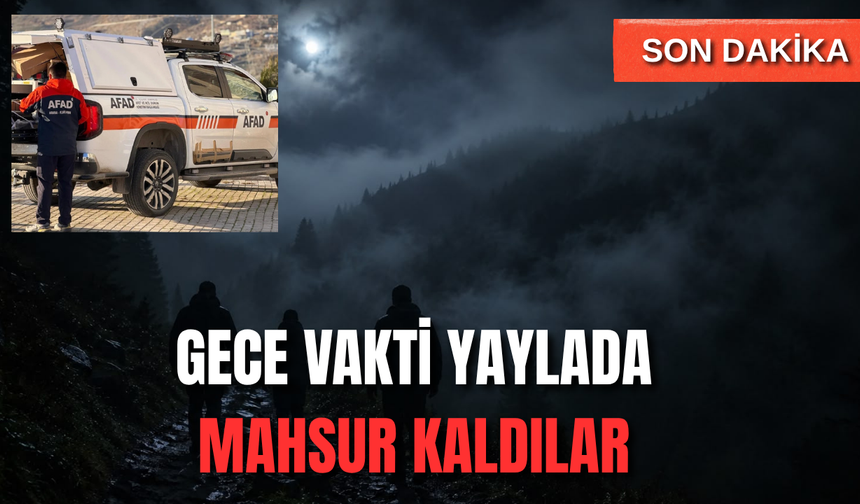 Rize’de 3 Rus Turist Amlakit Yaylası ile Cihva Arasında Mahsur Kaldı