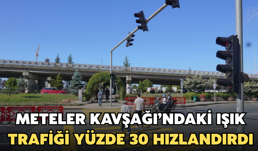 Rize'de Meteler Kavşağı'na Koyulan Işıklar Trafiği Yüzde 30 Hızlandırdı
