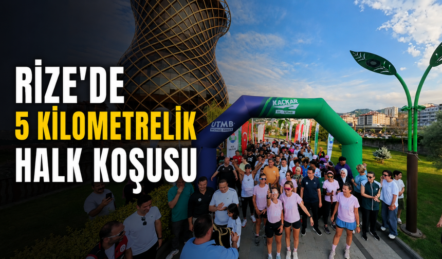 Rize’de 5 Kilometrelik Halk Koşusu