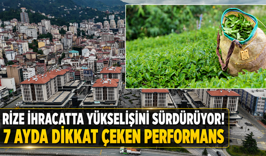 Rize İhracatta Yükselişini Sürdürüyor! 7 Ayda Dikkat Çeken Performans