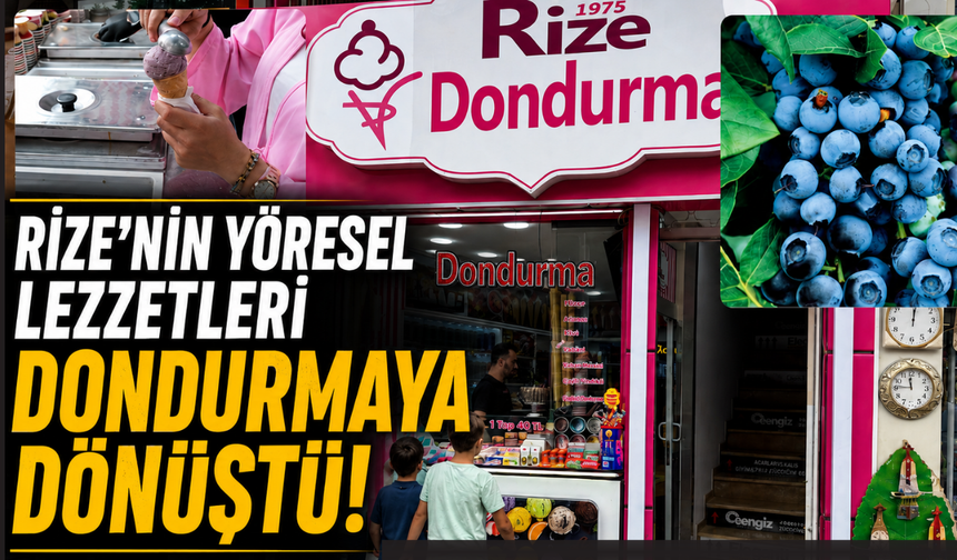 Rize'nin Yöresel Lezzetleri Dondurmaya Dönüştü!