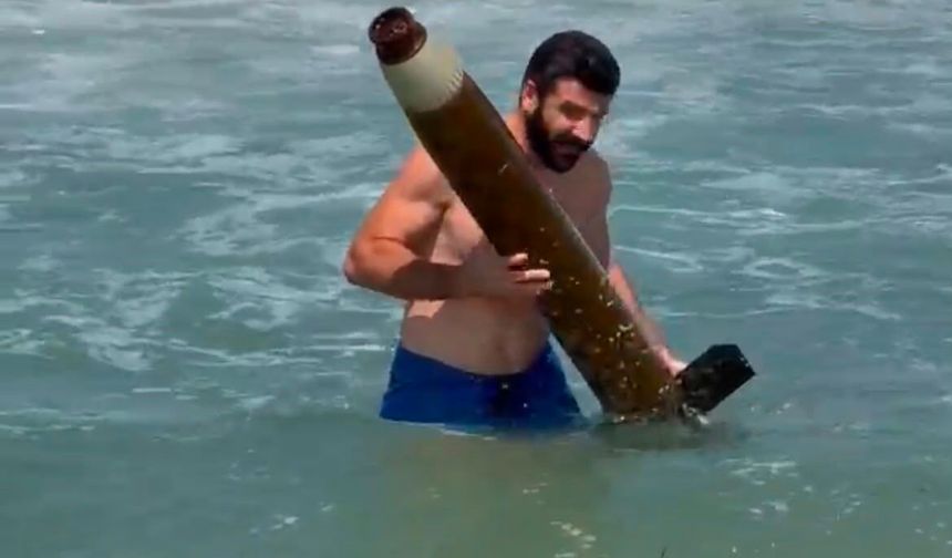 Sinop'ta Denizden Çıkan Şüpheli Cisim Dikkat Çekti