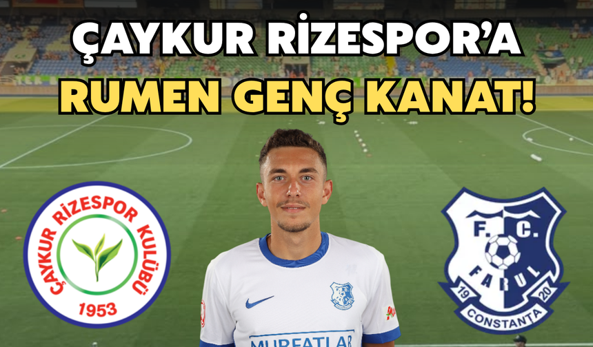 Çaykur Rizespor’a Rumen Genç Kanat: Iustin Doicaru