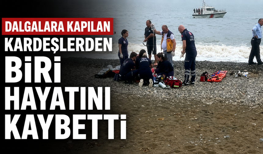 Dalgalara Kapılan Çocuklardan Biri Hayatını Kaybetti