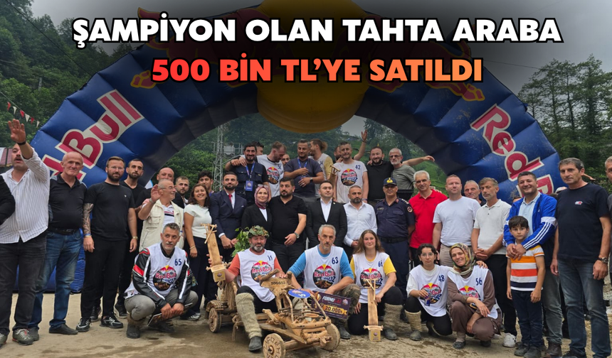 Formulaz'a Damga Vuran Rakam! Tahta Araba 500 Bin Tl'ye Satın Alındı