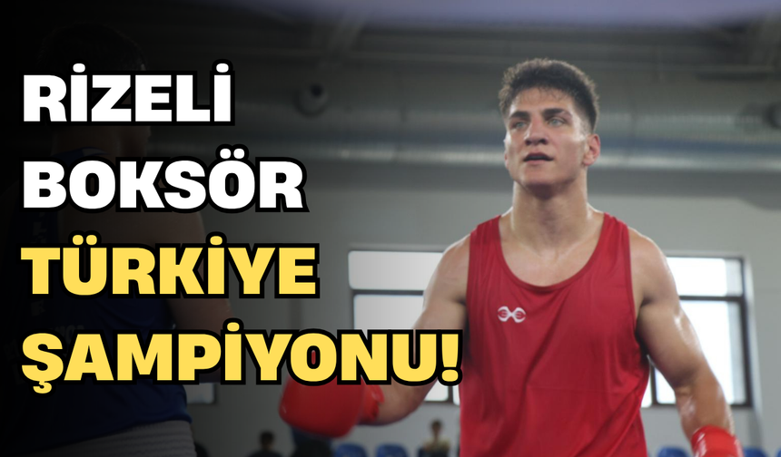 Rize’de Yumruklar Konuştu: Rizeli Alperen Yılmaz Türkiye Şampiyonu Oldu