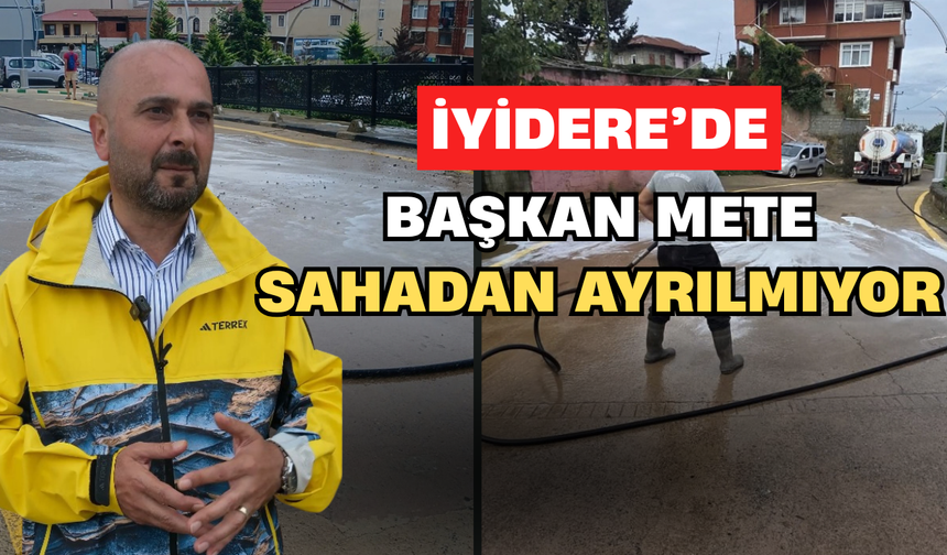 Başkan Saffet Mete Yağmura Rağmen Hasar Tespit Çalışmalarını Sürdürüyor
