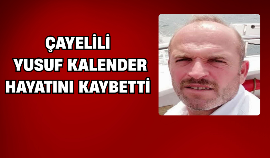 Zıpkınla Balık Tutarken Fenalaşan Rizeli Yusuf Kalender Hayatını Kaybetti